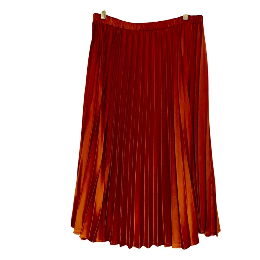 Solitaire Large (12-14) pleated midi skirt.